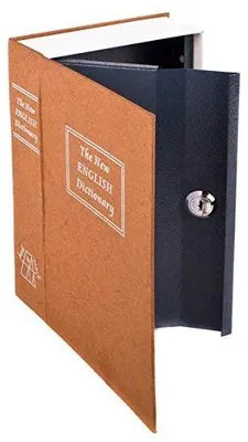 Produktbild von Premium Büchersafe & Tresor | Getarnter Buchtresor als Geheimversteck für Wertsachen & Geld | Abschließbare Geldkassette | 240x155x55mm