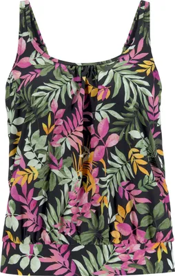 Produktbild von VIVANCE Tankini-Top Leilani schwarz-bedruckt Größe 38