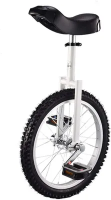 Productafbeelding van Eenwieler - Loopfiets - Buitensport - Antislip bergbanden - 18 inch - Wit