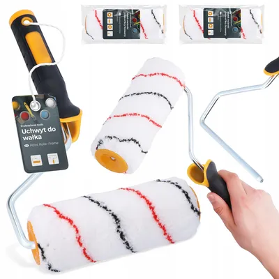 Produktbild von TRCR Mikrofaser Farbwalzen-Set 18 cm mit Griff
