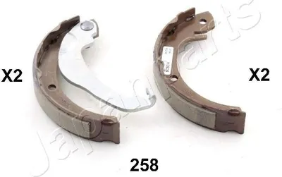 Produktbild von JAPANPARTS GF-258AF Handbremsbeläge für TOYOTA Verso (R2) Handbremse