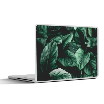 Produktbild von MuchoWow® Laptop Aufkleber Sticker Cover Dschungel - Blätter - Tropisch - Pflanzen - Natur 40x30 cm - Laptop Dekoration - Selbstklebend