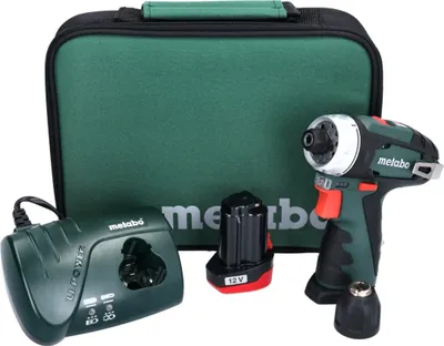 Immagine prodotto di Metabo POWERMAXX BS - Trapano/avvitatore a batteria - Chiave autocentrante 10 mm - 34 N-m - 10,8 V