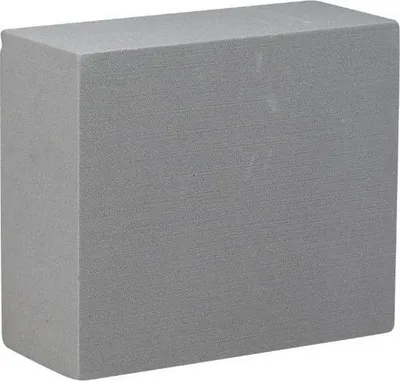 Produktbild von OASIS® Steckschwammplatte MATJAZ grau, 29x25x12cm - Kunstblumen Steckschaum