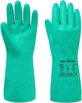 Obrázok produktu pre Rukavice Portwest A810 Nitrosafe na ochranu proti chemikáliám zelené veľkosť XL