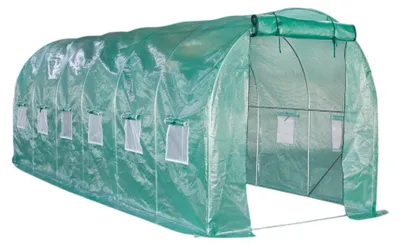 Image de Lendo Online Serre Tunnel avec PE Film 200x600x200 cm 12m²
