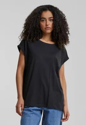 Obrázok produktu pre Urban Classics Dámske tričko s krátkym rukávom Vlony čierna XS
