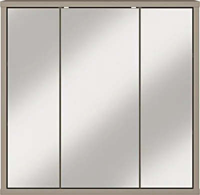Produktbild von Badezimmerspiegelschrank >ALICE SPRINGS< in Taupe / Spiegel - 74,5x72x23,8cm (BxHxT)