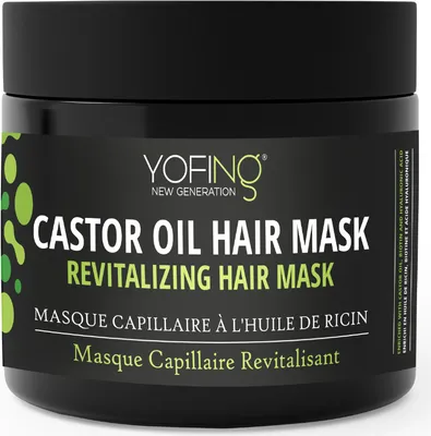 Immagine prodotto di Maschera all'olio di ricino con biotina e minerali del Mar Morto per rafforzare la crescita dei capelli e contrastarne la caduta