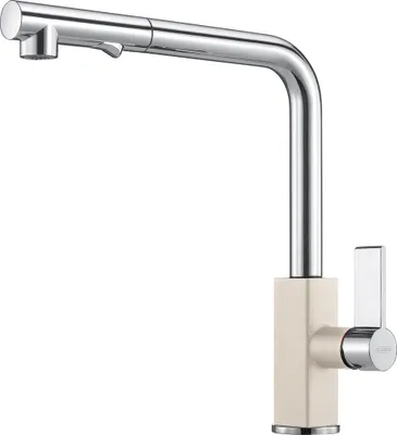 Produktbild von Franke 115.0392.360, Standard, Chrom, Sand, Metall, Hebelgriffe, Einzelbild, Keramik