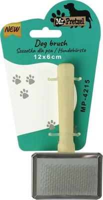 Obrázok produktu pre Kovový hrebeň na srsť psov a mačiek 12x6 cm Mr Pretzel