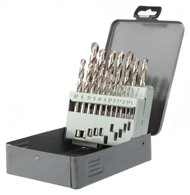 Image de Coffret métallique 19 forets - DIAGER  - HSS meulé PRO din 338 angle 118° Diam.1 à 10 mm par 0,5 mm