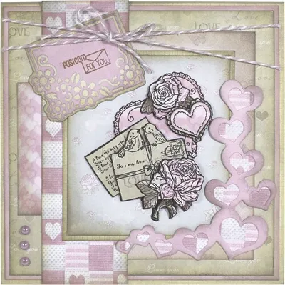 Produktbild von Yvonne Creations - Stanz- und Prägeschablone - Love - Corners