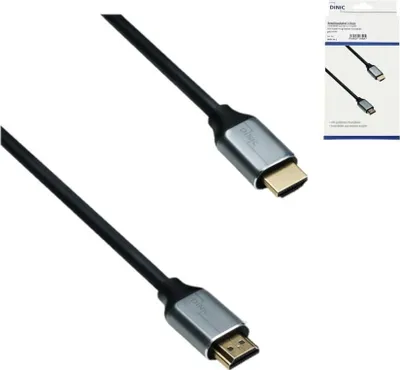 Produktbild von MAG HDMI-8K-3KB, 3 m, HDMI Typ A (Standard), HDMI Typ A (Standard), 3D, 48 Gbit/s, Grau, Schwarz