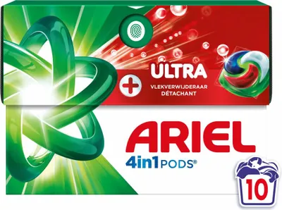 Produktbild von Ariel - 4-in-1 Waschmittel-Pods - Ultra Fleckenentferner - 10 Pods - 1 Stück