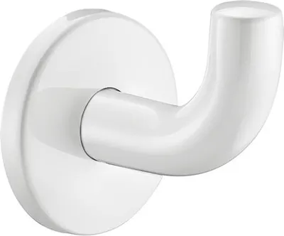 Produktbild von Delabie Haken D62x65mm Edst. pulverbesch. weiß