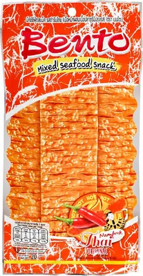 Produktbild von Bento Mix Meeresfrüchte Snack HOT Namprik Geschmack 20g
