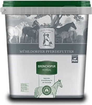 Produktbild von Mühldorfer Pferdefutter Bronchopur Herbal Zusatzfutter Atemwege Ergänzungsfuttermittel