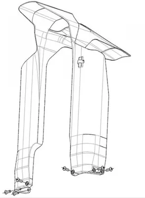 Produktbild von Manitou Dorado Schutzblechset 27,5" - Original Fender für Federgabeln