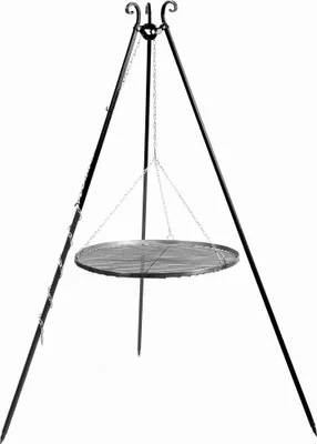 Obrázok produktu pre Otočný gril 180 cm - Grilovací rošt zo surovej ocele 60 cm