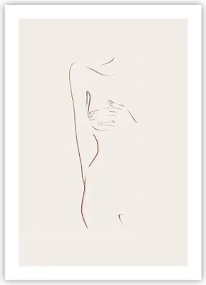 Produktbild von Poster - Poster ohne Rahmen - Skizze Nacktheit Frau - 50x70 cm - Wand Bild - Wanddeko - Wandbilder - Kunstposter - Wandposter - Bilder - Kunstdruck - Wanddekoration - Wandbild - P2XPA50x70-4552
