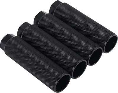 Imagen del producto de Pedales para bicicleta, aleación de aluminio, juego de 4 unidades, antideslizantes, para ejes de 3/8 de pulgada, ideales para BMX y bicicletas de acrobacias