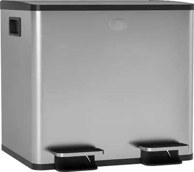 Image de Poubelle de cuisine - Poubelle - 30 L - Inox - Argent