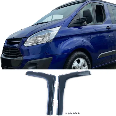 Zdjęcie produktu dla Osłona przeciwwiatrowa i przeciwdeszczowa, czarna, do Ford Transit Custom, produkowanych od 2012 roku