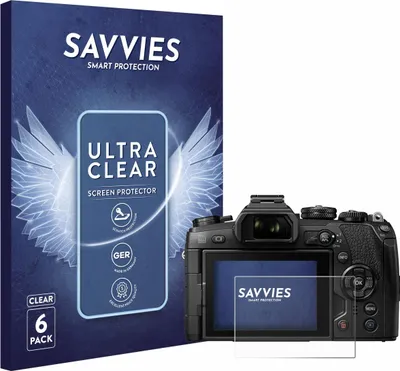 Produktbild von 6x Für Olympus OM-D E-M1 Mark II / Mark III Schutzfolie Savvies Displayschutz Display Schutz Folie Klar Transparent