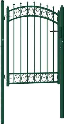 Produktbild von Zauntor EMMEN mit Spikes Stahl 103 x 109,5 cm Grün