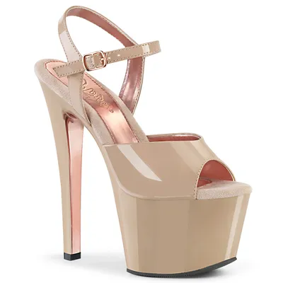 Produktbild von SKY-309TT Damen Sandale von Pleaser, Beige  , EU 42, US 12