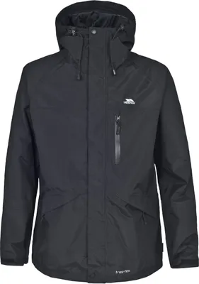 Immagine prodotto di Giacca Trespass Corvo da uomo con cappuccio, idrorepellente TP296 (L) (Nero)