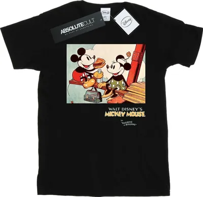 Produktbild von Disney - "Building A Building" T-Shirt für Damen BI36869 (S) (Schwarz)
