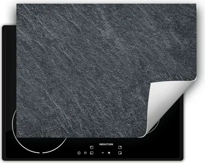 Produktbild von DarHaus Herdabdeckplatte 70x52 cm Anti Rutsch Matte Aufrollbar, grau - schiefer