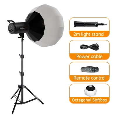 Obrázek produktu pro LED video světlo, 115W softbox, dálkové ovládání, 115W Kit 2