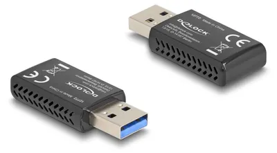 Produktbild von DeLOCK Wi-Fi 6 Dualband WLAN USB Stick AX1800 (1201 + 574 Mbps), Kabellos, USB, WLAN, Wi-Fi 6 (802.11ax), 1775 Mbit/s, Schwarz