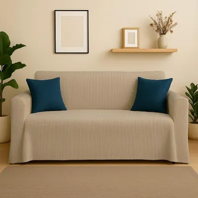 Imagen del producto de Funda para sofá, apta para sofás de 2 a 5 plazas, lavable y protectora