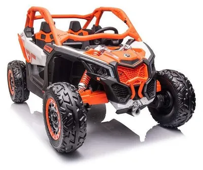 Produktbild von Kinderfahrzeug – Elektro Auto „Can Am RS Orange“ – 24V Akku,4x200W Motoren- 2,4Ghz, Allrad+2 Sitzer+Ledersitz+EVA
