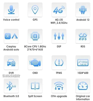 Image de CarPlay - Autoradio multimédia - Écran Carplay - Autoradio - Système multimédia Android - 9 pouces
