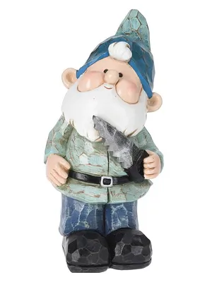Produktbild von PROGARDEN Gartenzwerg Steingut 21 cm blau KO-252213520blau