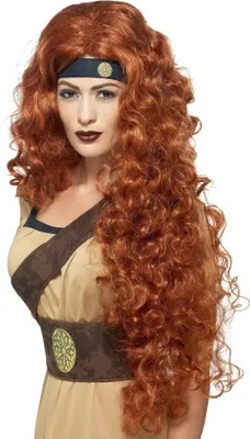 Produktbild von Smiffys PER.MEDIEVAL WARRIOR AUBURN ROT AUBURN ROT