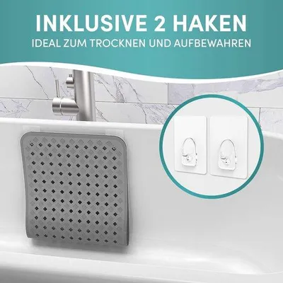 Productafbeelding van Famanu antislip badmat, 88 x 40 cm - met ophangoog, schimmelwerend en wasbaar