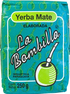 Produktbild von La Bombilla - Mate Tee Klassisch 250g - Rauchgetrocknete Blätter, Staub, Stängel - Stark Belebend - Intensive Geschmackserlebnisse - Aus Paraguay