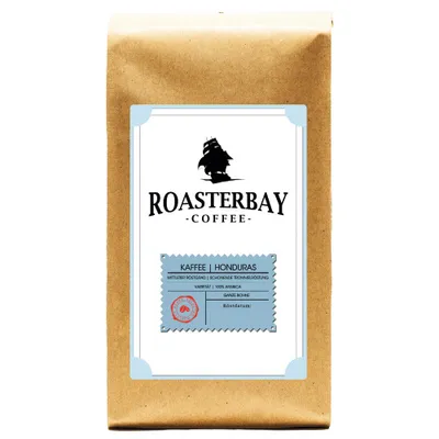 Produktbild von Roasterbay Crema Honduras | 100% Arabica Premium Röstkaffee | Milde Röstung 1kg