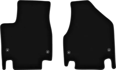 Zdjęcie produktu dla Wielganizator dywaniki welurowe przednie do Chrysler Pacifica RU minivan (2016-) - czarne dywaniki samochodowe BASIC komplet (2 szt.)