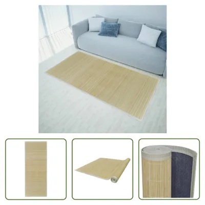 Produktbild von The Living Store Teppich Bambus 160x230 cm Natur