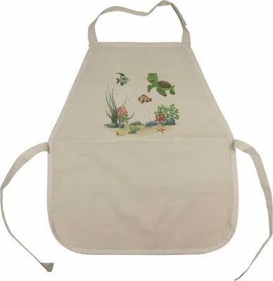 Produktbild von DONAU 3801000-70 Malschürze Kinder - Meerestiere, 54 x 46 cm