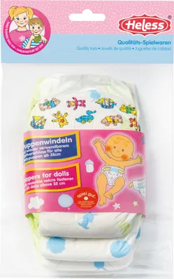 Produktbild von 3er Pack Puppenwindel 35-50cm, 1 Set