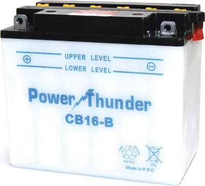Immagine prodotto di Batteria Moto Power Thunder YB16-B 12V/19Ah Senza Acido