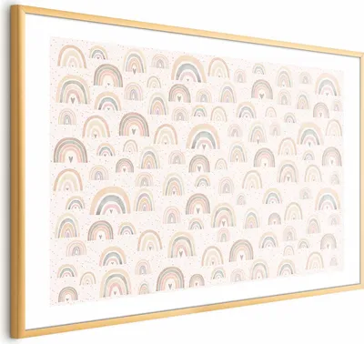 Produktbild von Posterpapier Poster - Rainbows and Hearts 42x29.7 cm Für Kinder e-A-10133-ao-a